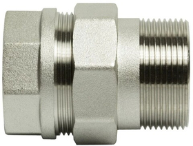 Соединитель с НГ 1.1/2" ВН прям. никель