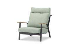 Malmo с 3-х местным диваном, комплект лаунж мебели антрацит/зелёный, алюминий