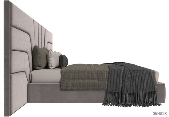 Кровать Интерио с широким изголовьем