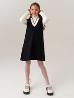 Сарафан школьный для девочки AT974 черный