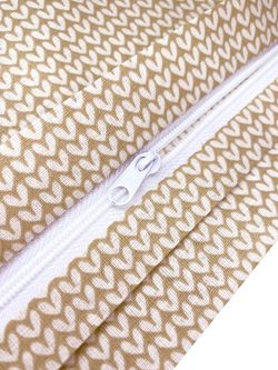 Пододеяльник Сказка "Вязание на бежевом" 1,5-спальный на молнии 145х215 см, перкаль