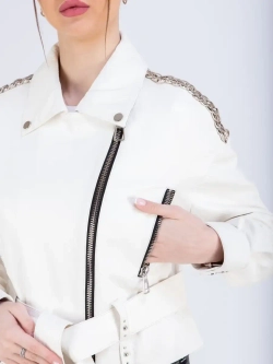 Косуха кожаная куртка женская Турция