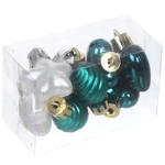 Набор ёлочных украшений «Сказочная зима» 45 предметов, Белый/Нефрит