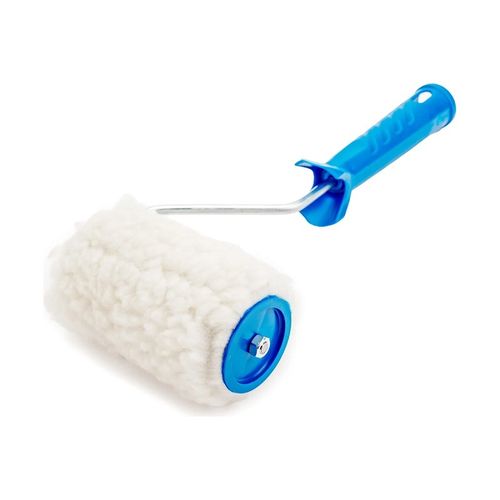 Валик 100 мм ядро 48 мм, натуральный мех, ворс 18 мм, бюгель 6 мм KORVUS