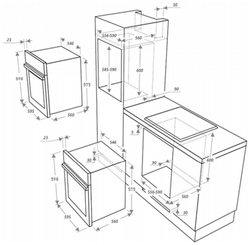 Встраиваемый газовый духовой шкаф Maunfeld EOGC604RIB.MT