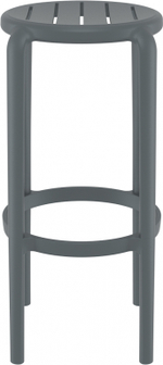 Табурет пластиковый барный Siesta Contract Tom Bar 75, темно-серый
