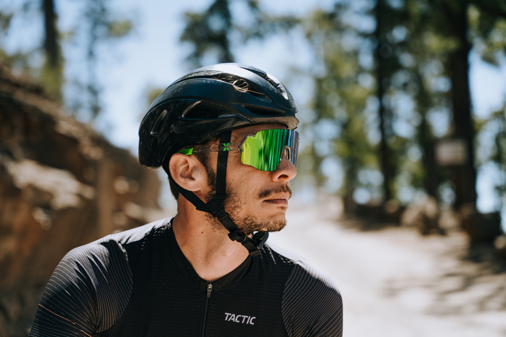 Спортивные очки с диоптриями HILX Savage (L) Shiny Crystal Grey Green / Green Lens