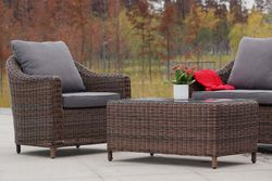 "Кон Панна" лаунж-зона из искусственного ротанга, цвет коричневый