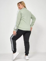 костюм спортивный на молнии Adidas больших размеров
