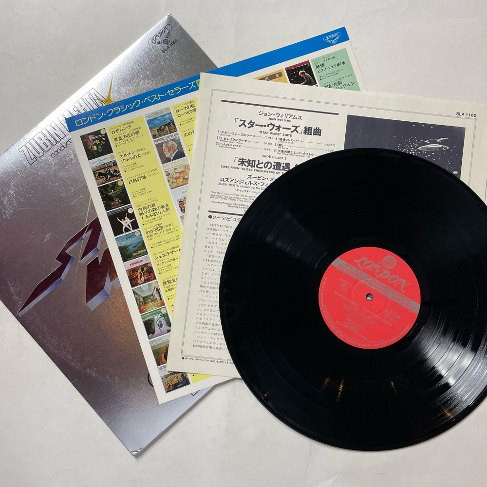Винтажная виниловая пластинка LP Zubin Mehta Suites From Star Wars And Close Encounters Of The Third Kind (Japan 1978) (No Obi)