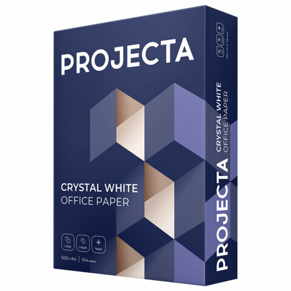 Бумага офисная А4, 80 г/м2, 500 л., марка В, PROJECTA SPECIAL, Россия, 153% (CIE).