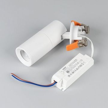 Спот 12W 2700K 062273 белый LGD-ARTEMIS-BUILT-FLAP-R55-12W Warm2700 (WH, 8-80 deg, 230V) Arlight