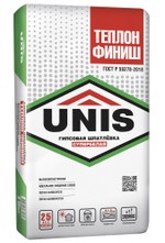 Шпатлёвка UNIS ТЕПЛОН ФИНИШ гипсовая супербелая финишная  5 кг