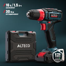 Аккумуляторная дрель-шуруповерт ALTECO CD 16-30