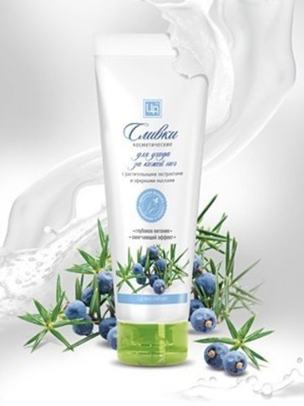 Сливки для кожи ног с растительными экстрактами