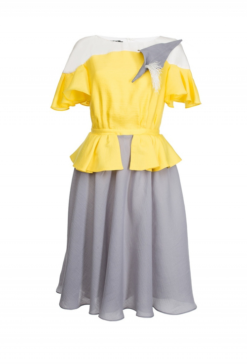 Платье с баской 13-17SS