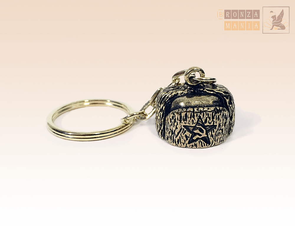 брелок Шапка - ушанка