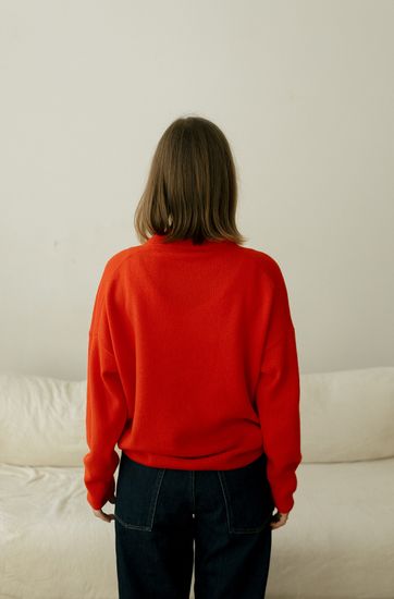 Джемпер Л.Т., 100% шерсть ягнёнка, цвет манефа.