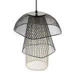 Светильник подвесной vinger, D28х37 см, черный/серый/белый