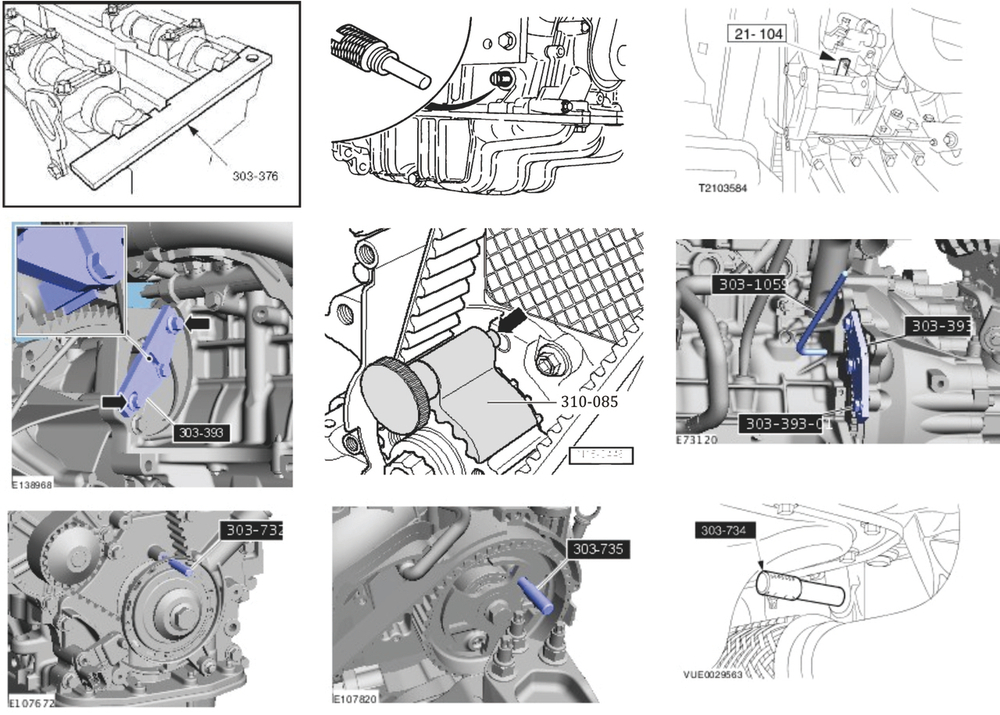 Фиксатор распредвала для установки фаз ГРМ (FORD, MAZDA) JTC