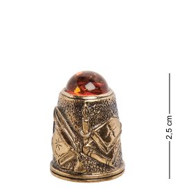 AM-1122 Наперсток «Гоголь Н.В.» (латунь, янтарь)