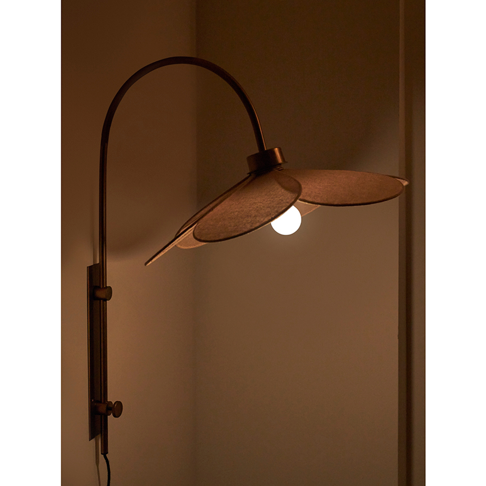 Светильник настенный kamille, 55х67 см, бежевый