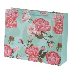 GAEM Пакет подарочный L (бумага 210г/м2, блок микс 12шт), L38,5 W11 H30 см, 4в.