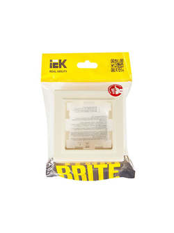 Рамка 1-м IP44 BRITE РУ-1-БрКр-44 беж. IEK BR-M12-44-K10