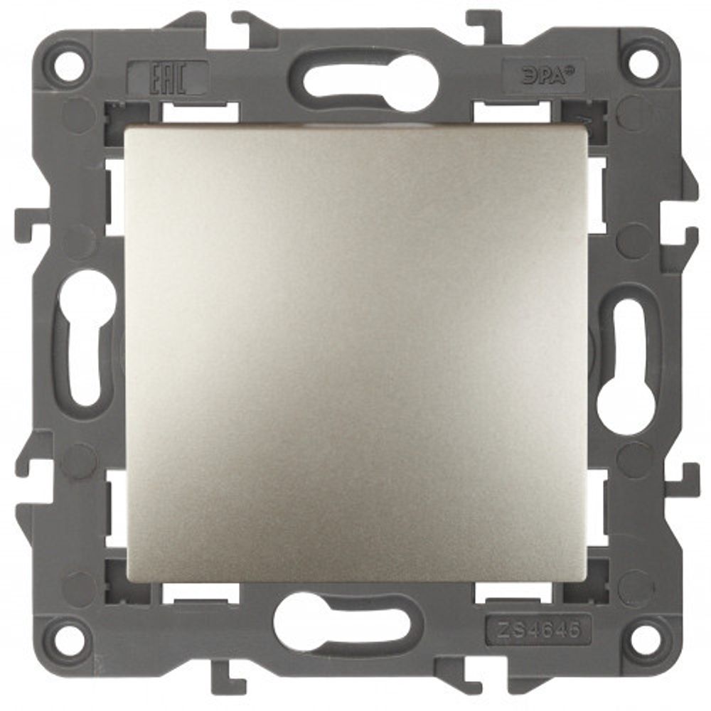 14-1111-04 ЭРА Кнопка, 10АХ-250В, Elegance, шампань