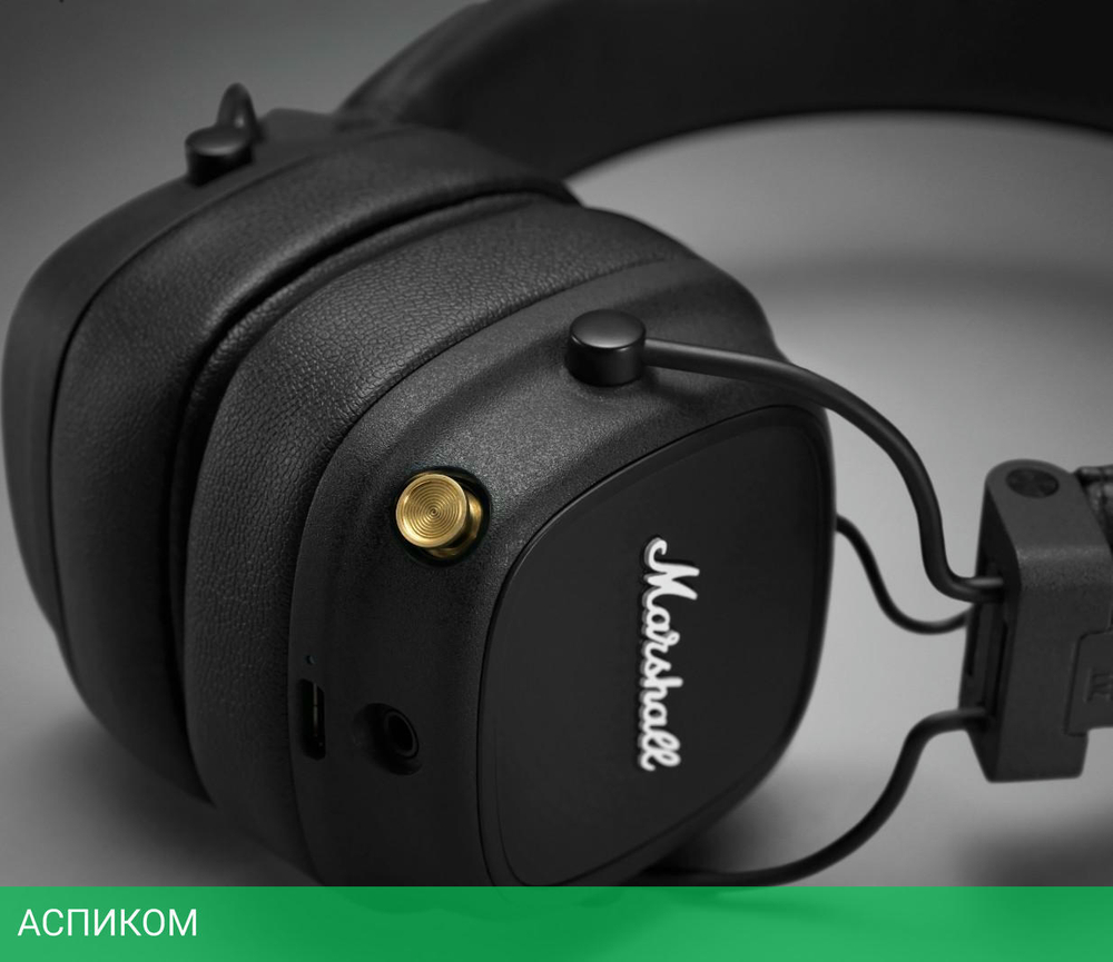 Наушники Marshall Major IV черный (1005773)