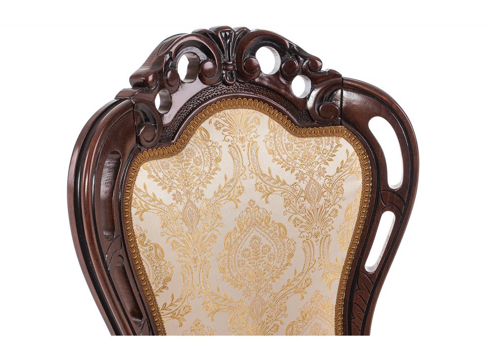 Стул Bronte вишня / бежевый патина