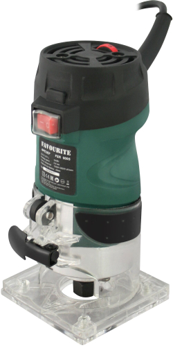 Фрезер по дереву кромочный электрический FAVOURITE FER 900S, 900Вт, цанга 8мм, 10000-30000об/мин, аксессуары.