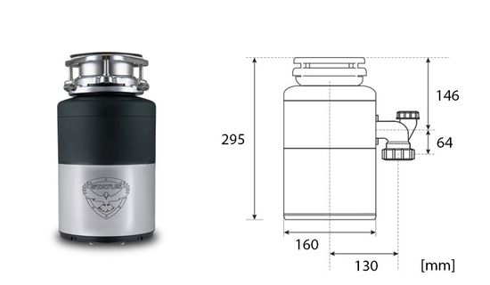 Измельчитель пищевых отходов Status Premium 100