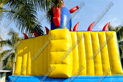 Коммерческий надувной батут-горка "Дракон" 11*6*8,5 м