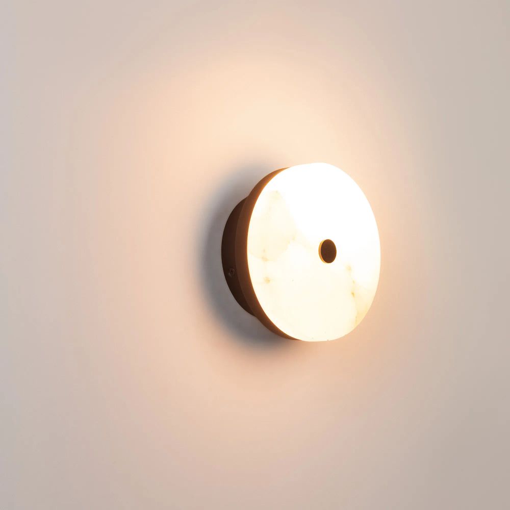 Светильник SP-MENTA-WALL-R165-12W Warm2700 (BK, 130 deg, 230V) (Arlight, IP20 Мрамор, 5 лет) 061700