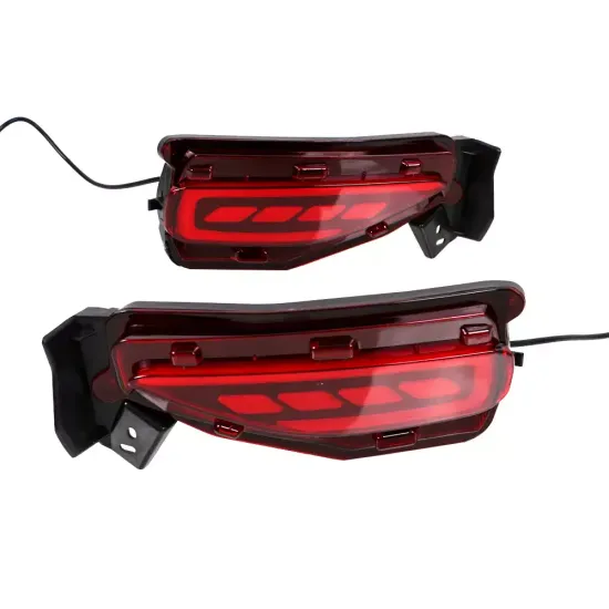 Светодиодные КАТАФОТЫ в задний бампер Тойота Фортунер 2017-2020 V2 type