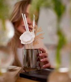 Crystal Oriental Peony, ароматический диффузор с необычными палочками, Chando