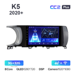 Teyes CC2 Plus 9"для Kia K5 2020+