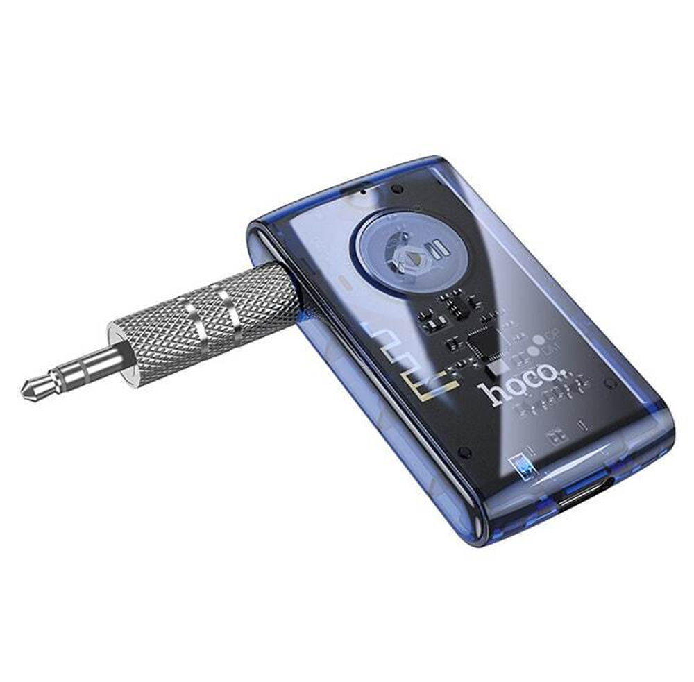 Bluetooth Aux адаптер HOCO E66 (синий)