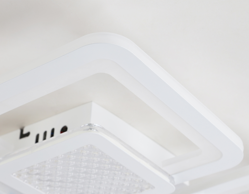 Светильник потолочный светодиодный с пультом FA4283/4+4 WH белый 100W 3000K+6400K/4200K/6400K+3000K 435*435*70 (ПДУ ИК)