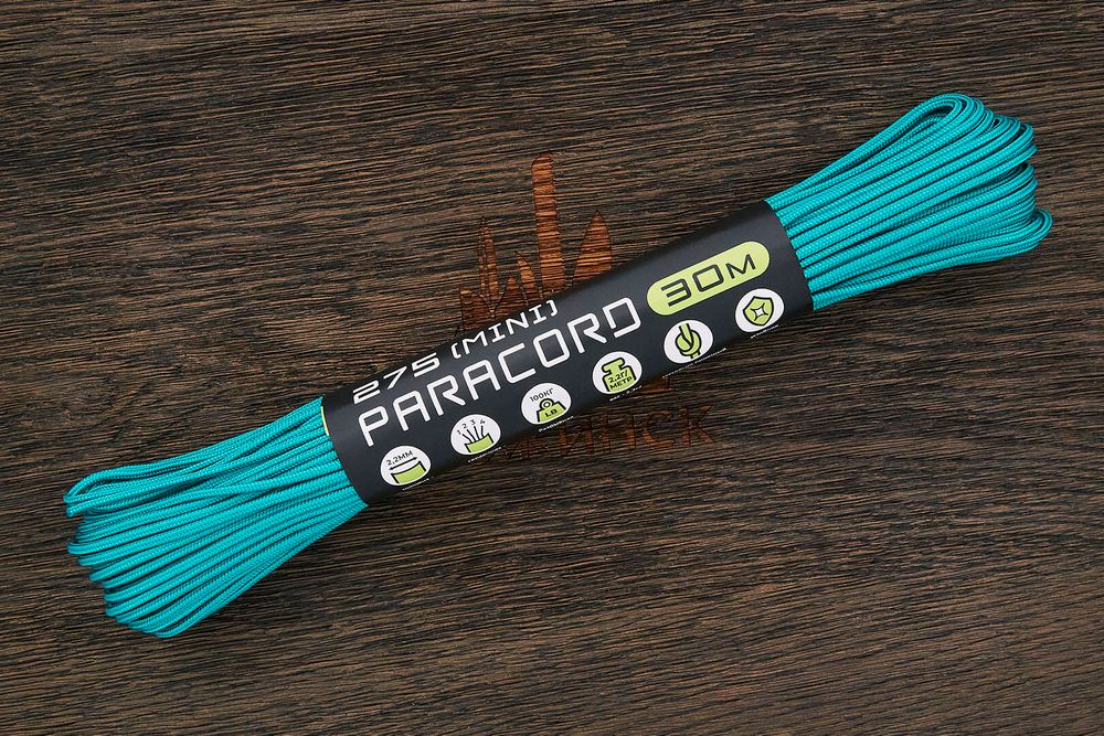 Паракорд 275 emerald green, 1 метр