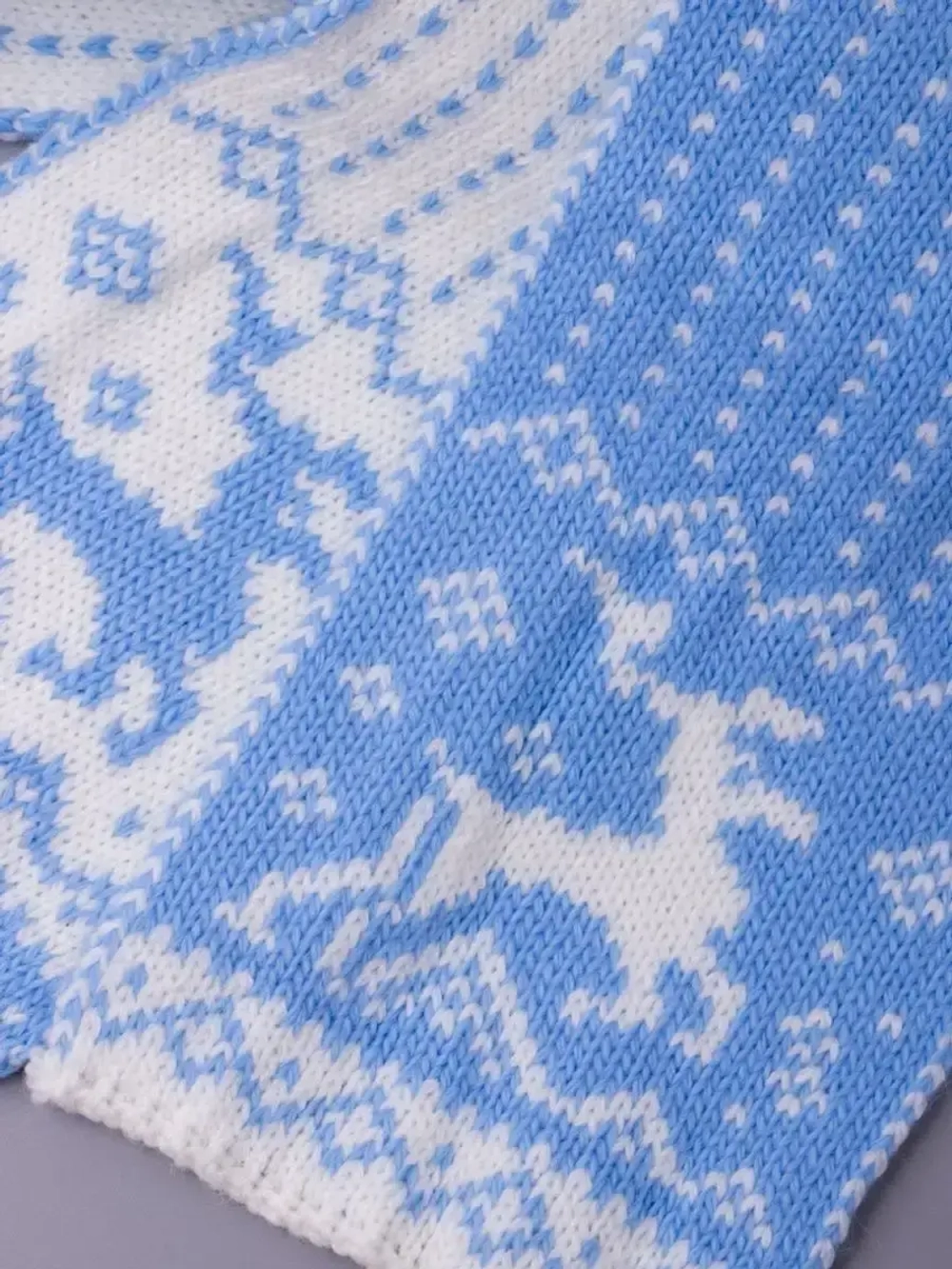 Шарф вязаный зимний для детей