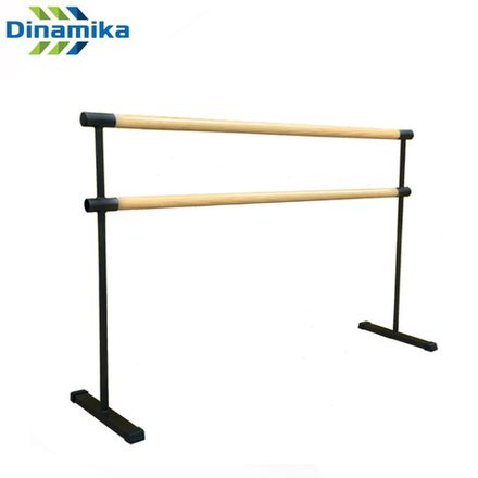 Мобильный хореографический станок двухрядный поручни из сосны 2000 мм