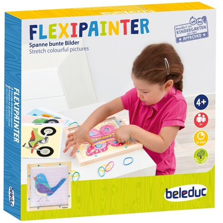 Beleduc 21120X «Flexipainter» — деревянная доска-головоломка с резинками, 34 детали 21120X