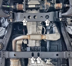 Защита кпп для JAC T8; Sollers ST8 MOTODOR.78320