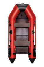 Аква-2800 СК слань+киль красная/черная (лодка пвх под мотор)