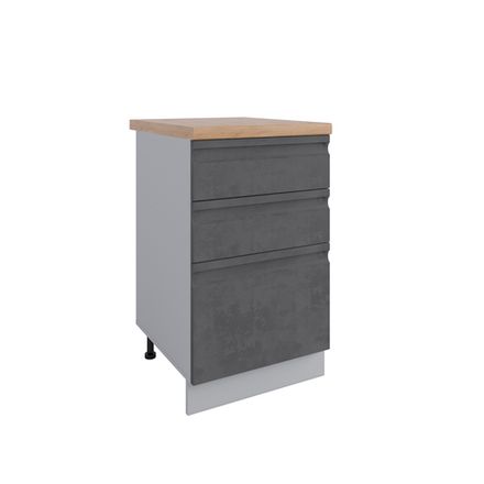 Кухня Модуль СЯБ 500 Скала Бетон темный