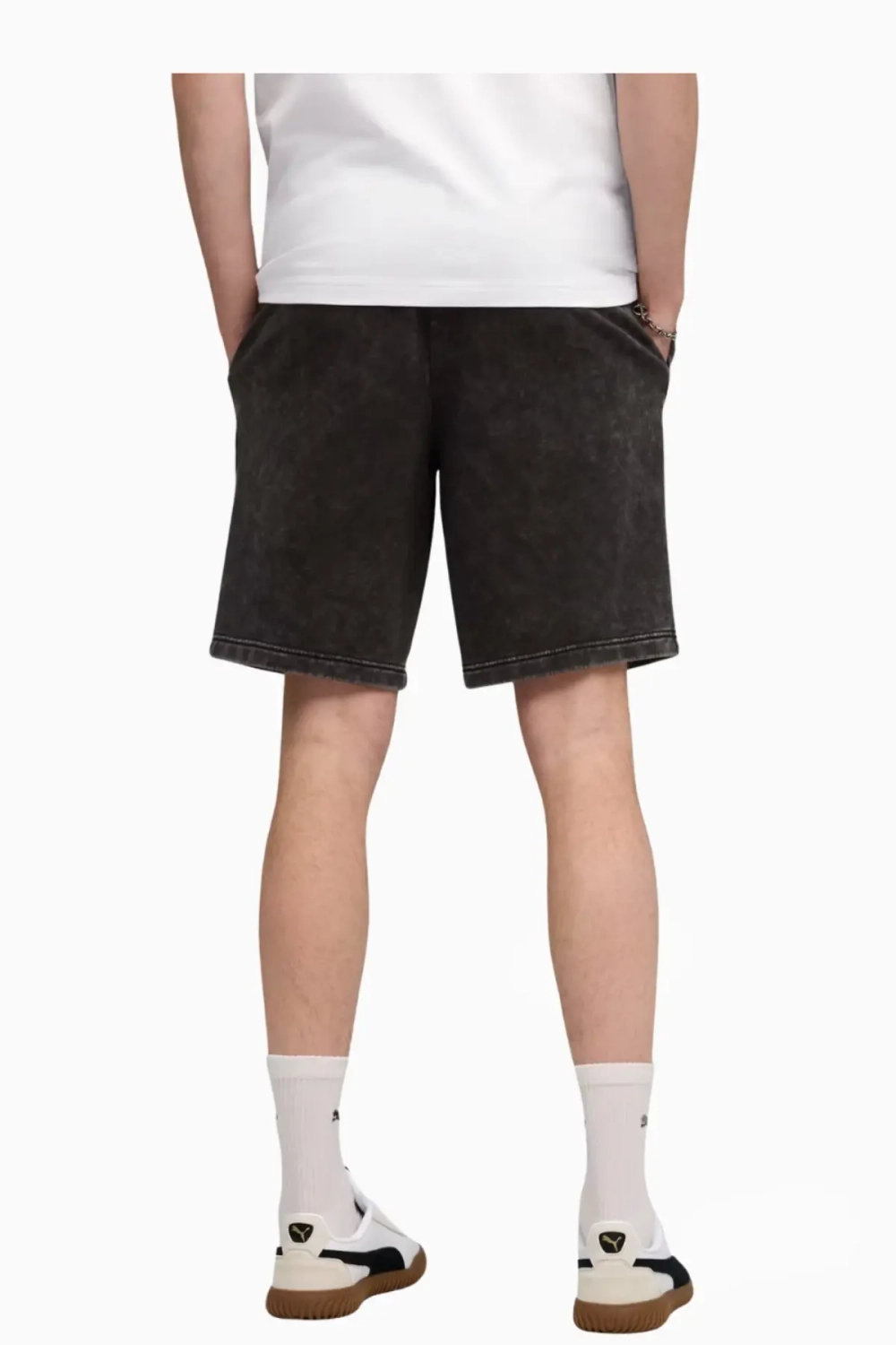 Шорты Puma Essentials Elevated Relaxed Wash - черный