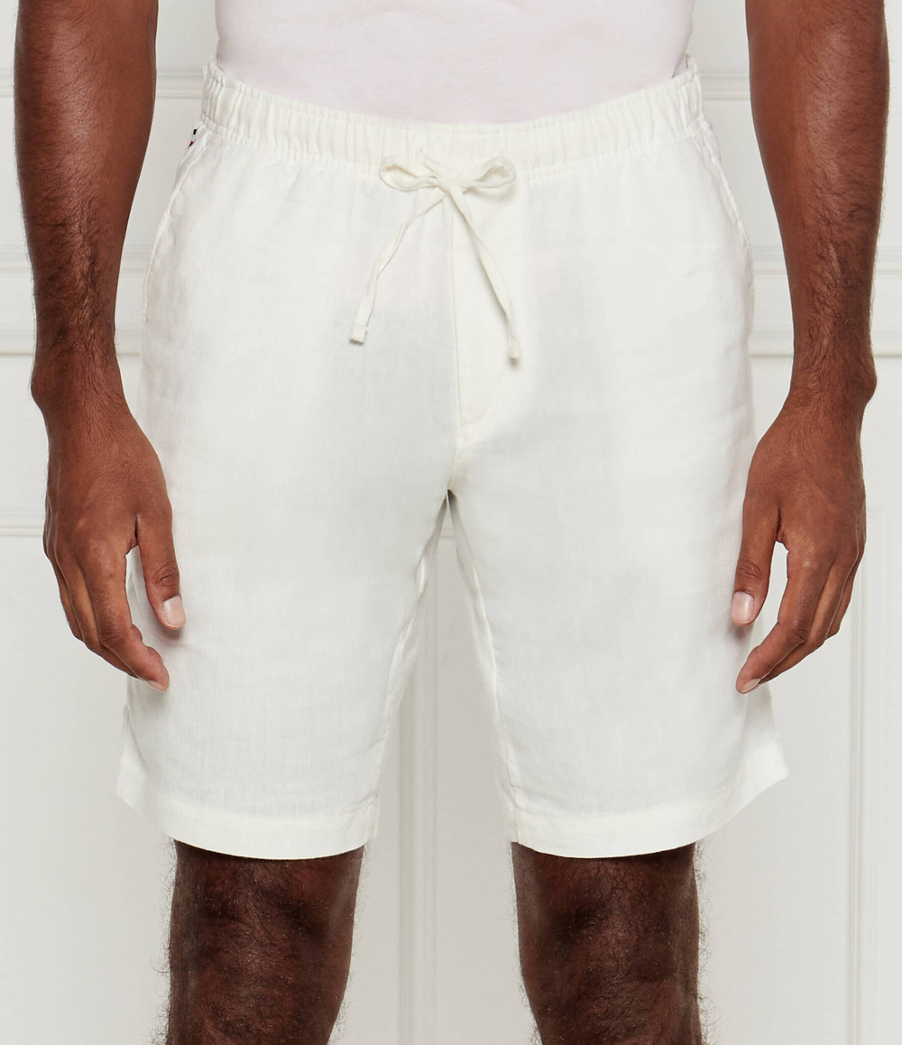 Льняное шорты Harlem Tommy Hilfiger - бежевый(MW0MW34498)