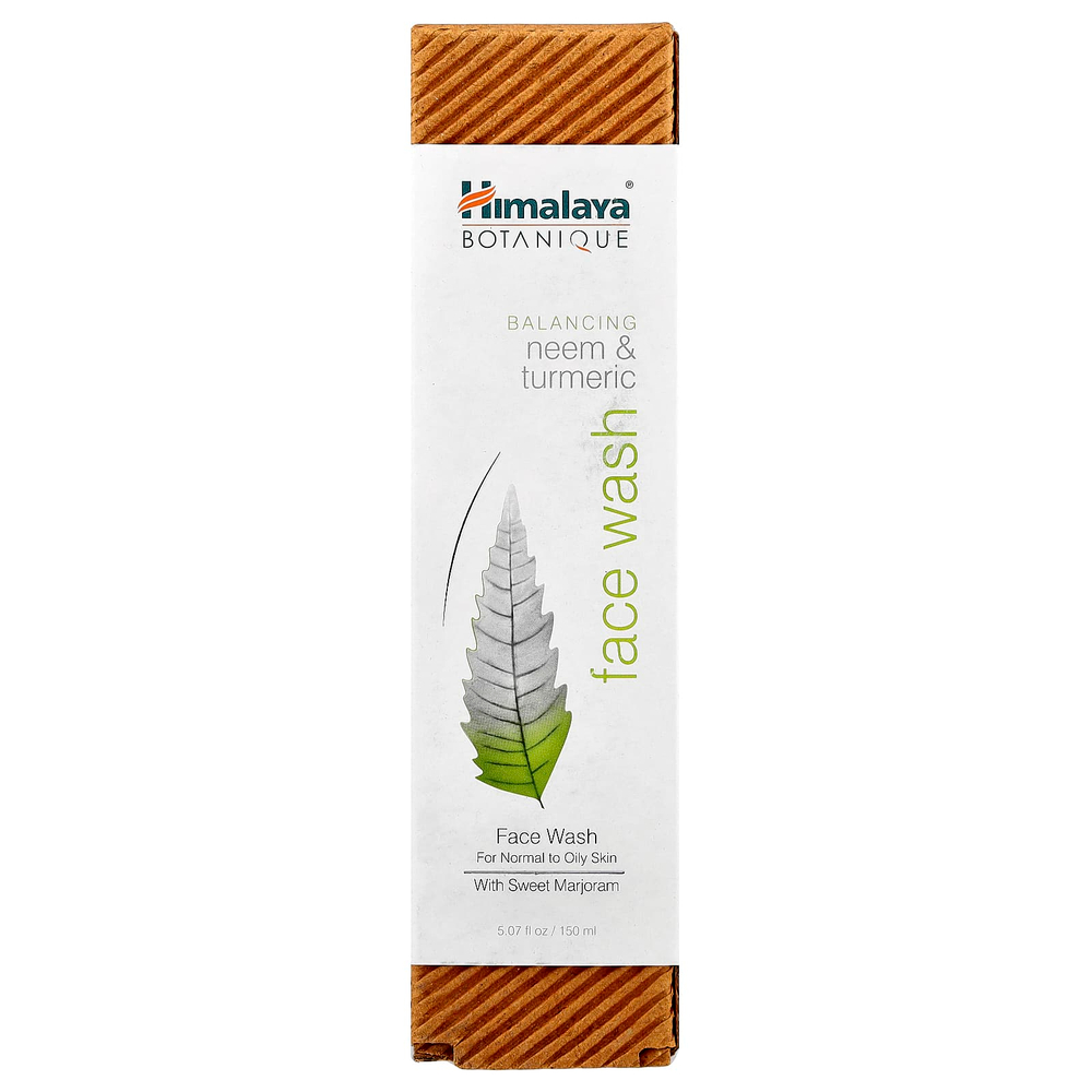 Himalaya, Botanique, Средство для умывания с нимом и куркумой, 5,07 жидкой унции (150 мл)